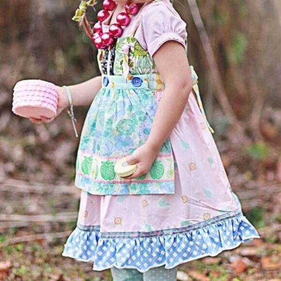 MATILDA JANE HELLO LOVELY Beautiful Swan Knot Dress SIZE 2 Sleeveless Ruffle Hem - Picture 7 of 7